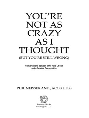 cover image of You're Not as Crazy as I Thought
